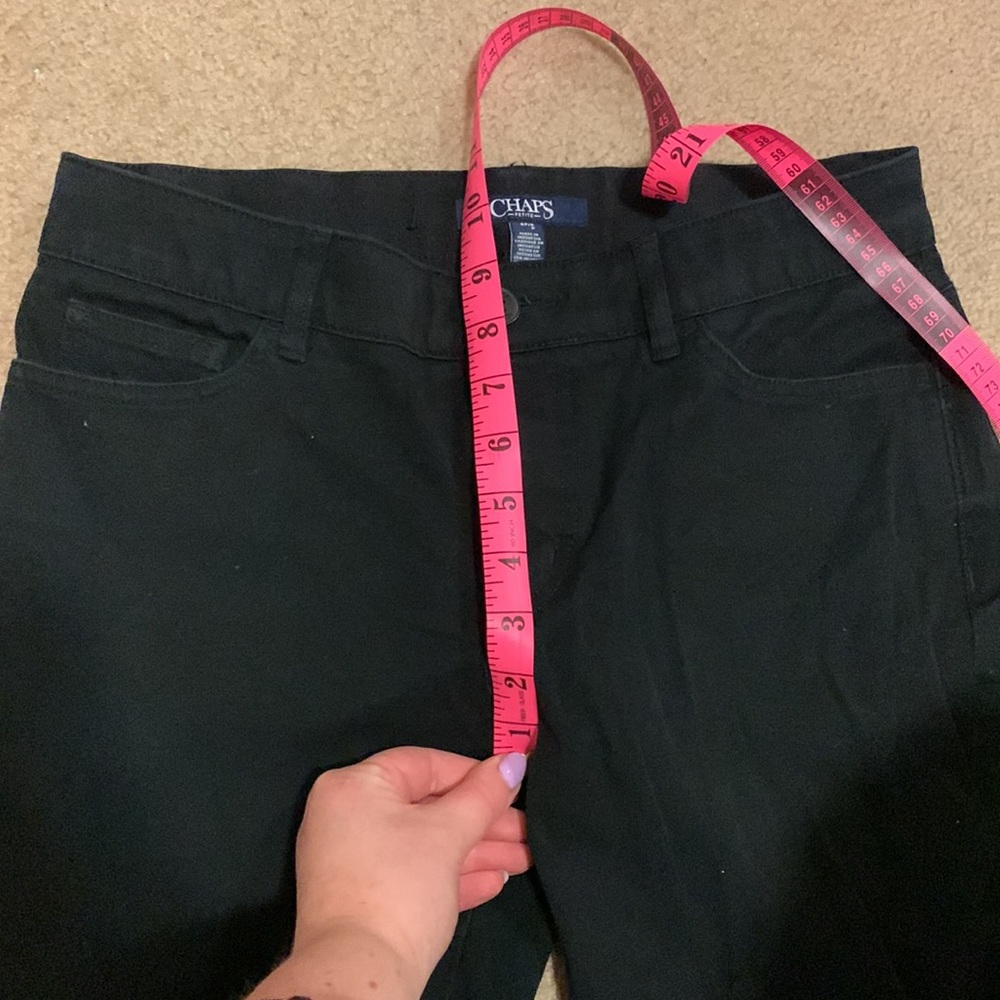 Chaps Black Stretch Work Pant - Picture 3 of 4